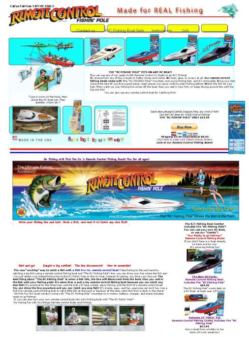 Bass Pro, Radio Ranger, Fishin Pal, and "The RC Fishing Pole"